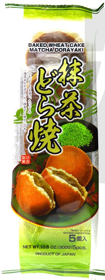 日吉 日本进口【抹茶红豆铜锣烧】(5个装) 300g